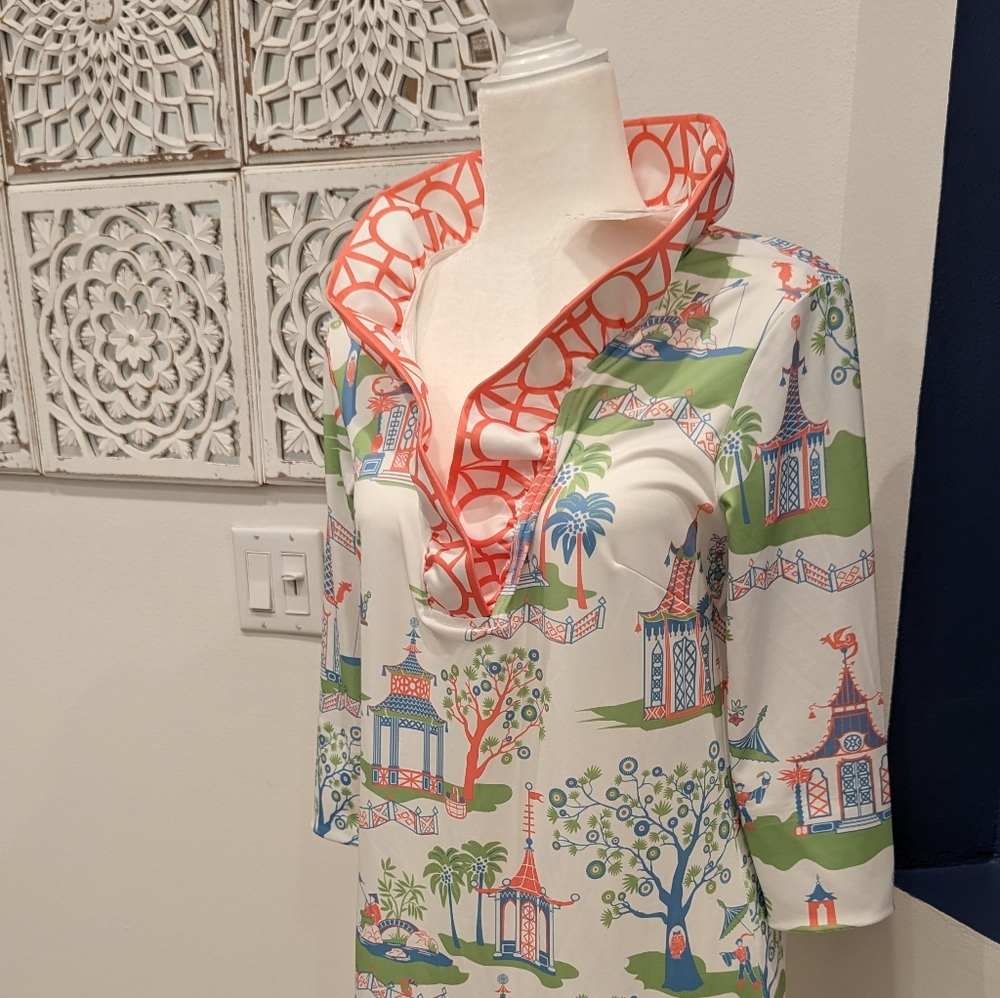 NWT! Gretchen Scott Pagoda Paradise Dress